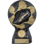 Antique Silver Flash Football Award