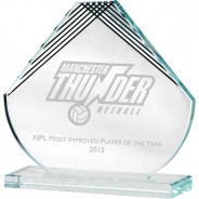 Glass Award with Black Detail