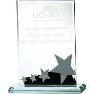 Rectangle Glass Star Award