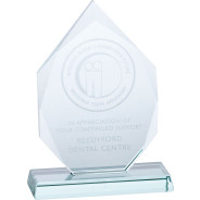Diamond Glass Plaque Award