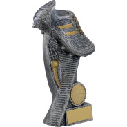 Antique Silver Resin Football Boot