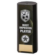 Black Plastic Filled Column Football Most Improved Player