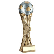 Antique Bronze Football on Tri-Mesh Column