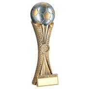 Antique Bronze Parents Player Football Award on Tri-Mesh Column
