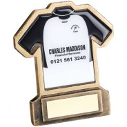 Bronze/Gold Resin Football Shirt Trophy