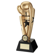 Gold/Black Boxing Star Column With Plate 