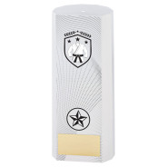 White Plastic Filled Column Martial Arts