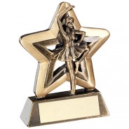 Bronze/Gold Ballet Mini Star Trophy