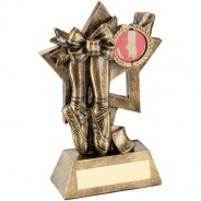 Bronze/Gold Ballet on Star Backdrop Trophy