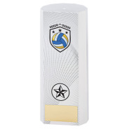 White Plastic Filled Column Netball