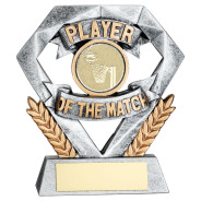 Gold Player of the Match Mini Diamond with Netball Insert