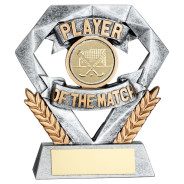 Gold Player of the Match Mini Diamond with Hockey Insert