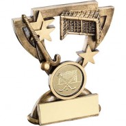 Bronze/Gold Hockey Mini Cup Trophy