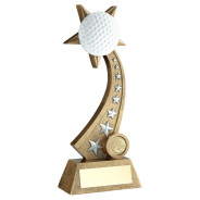 Antique Bronze Golf Ball on Star Trail