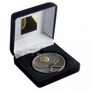 Black Velvet Box and 60mm Tennis Medal