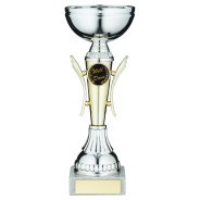 Silver and Gold Winged Trophy Cup