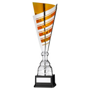 Silver & Gold Striped Cup