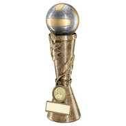 Brz/Pew/Gold Gaelic Football Leaf Column With Plate 