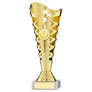 Gold Plastic Titan Cup on Marble Base