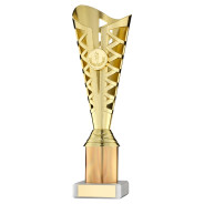 Gold Plastic Titan Cup on Marble Base