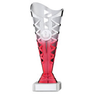 Silver & Pink Plastic Titan Cup on Marble Base