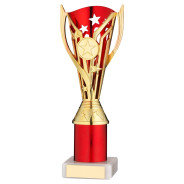 Gold and Red Plastic 'Flash' Cupon Marble Base