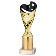 Gold and Black Plastic 'SABRE' Cup on Marble Base