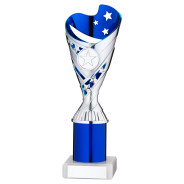 Silver and Blue Plastic 'SABRE' Cup on Marble Base