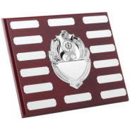 Rosewood 14 Years Annual Plaque with Chrome Fronts