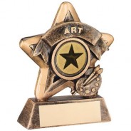 Mini Star 'Art' Trophy - Bronze/Gold Art