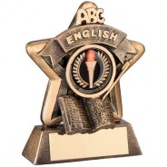 Mini Star 'English' Trophy - Bronze/Gold English