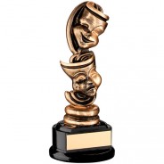 Bronze/Gold/Black Drama Masks Trophy
