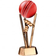 Bronze/Gold Resin Cricket Ball Holder