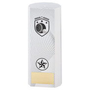 White Plastic Filled Column Lawn Bowls