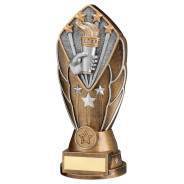 Bronze/Silver Diamond Column with 'Victory Torch' Disc