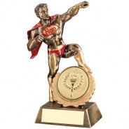 Bronze/Gold/Red Resin Generic 'Hero' Trophy