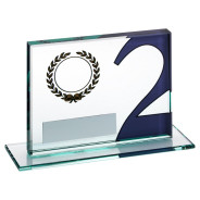 Jade Glass Plaque With Number 