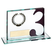 Jade Glass Plaque With Number  