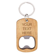 Echo Bottle Opener Beechwood Keyring
