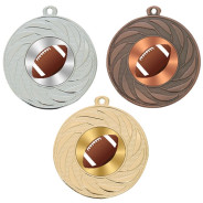 American Football 50mm Medal
