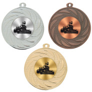 Go Karting 50mm Medal