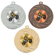 Motocross 50mm Medal