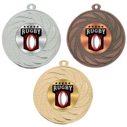 Rugby 50mm Medal