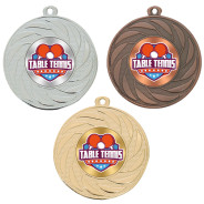 Table Tennis 50mm Medal