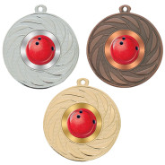 Ten Pin Bowling 50mm Medal