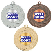 Well Done 50mm Medal