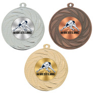 Wrestling 50mm Medal