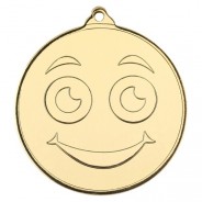 Smiley Face Gold Medal 50mm