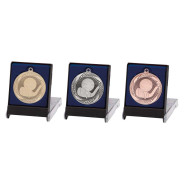 Typhoon Golf Medal & Box Antique Gold, Silver or Bronze 55mm