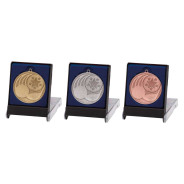 Iconic Golf Medal & Box Gold, Silver or Bronze 55mm